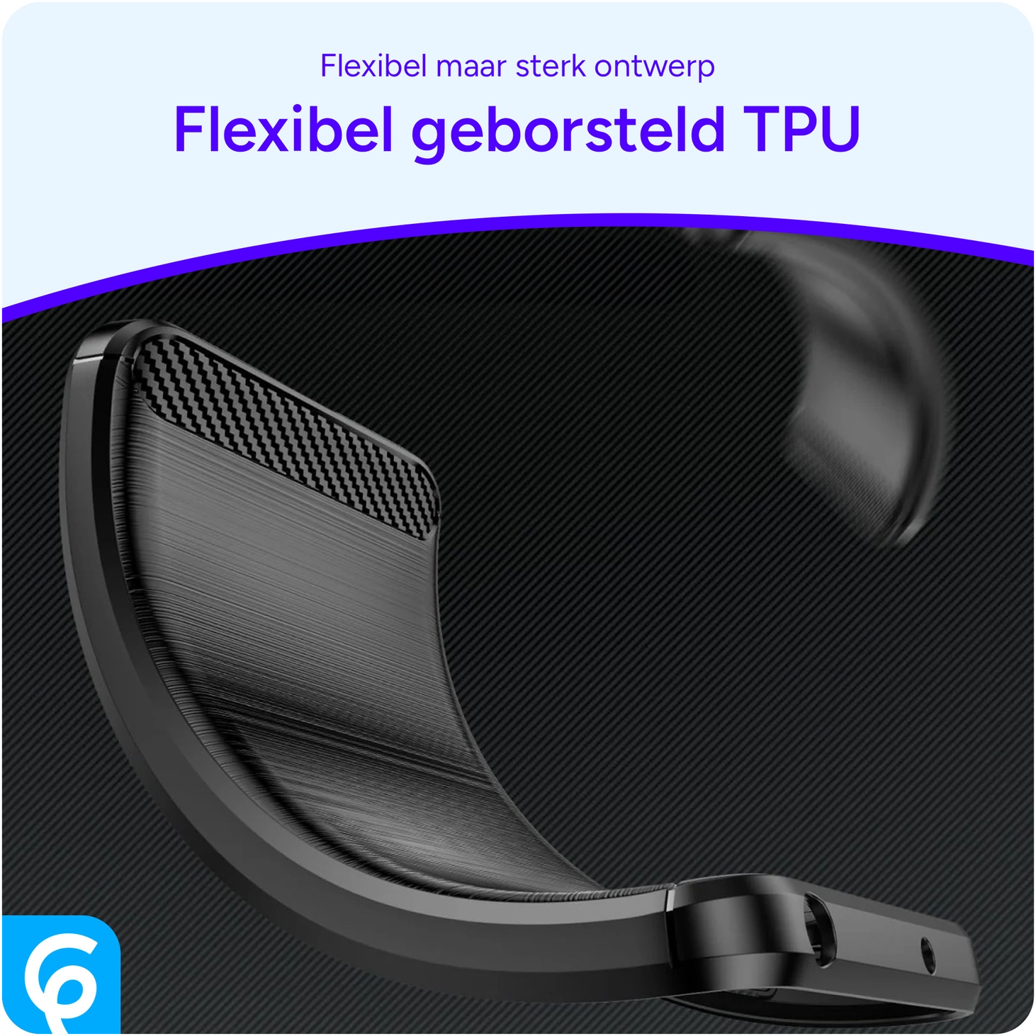 Apple iPhone 17e / 16e Hoesje Geborsteld TPU Flexibele Back Cover Zwart afbeelding 6