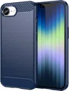 Apple iPhone 17e / 16e Hoesje Geborsteld TPU Flexibele Back Cover Blauw