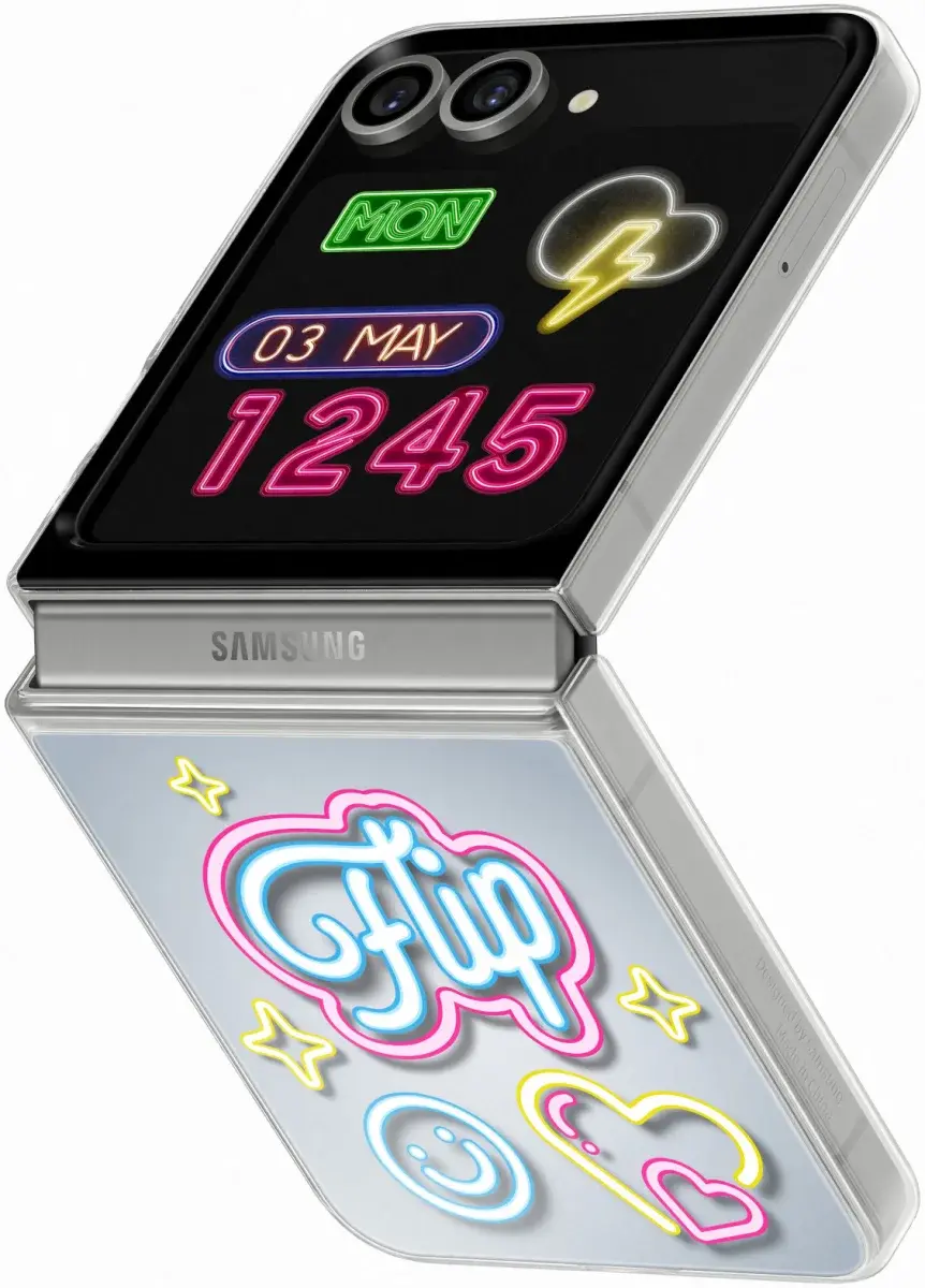 Origineel Samsung Galaxy Z Flip 7 FE / 6 Hoesje FlipSuit Case Transparant afbeelding 1
