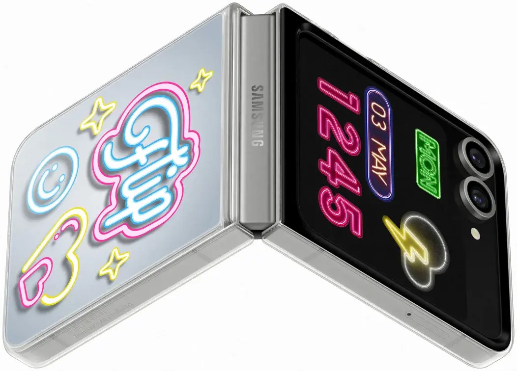 Origineel Samsung Galaxy Z Flip 7 FE / 6 Hoesje FlipSuit Case Transparant afbeelding 7