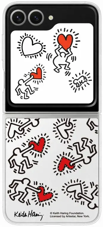 Origineel Samsung Galaxy Z Flip 6 Hoesje FlipSuit Case Print Wit afbeelding 2