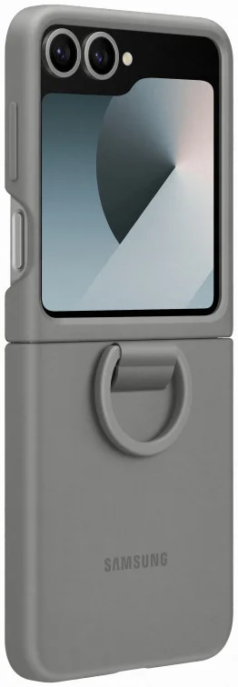 Origineel Samsung Galaxy Z Flip 7 FE / 6 Hoesje Silicone Case Back Cover Grijs afbeelding 5