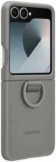 Origineel Samsung Galaxy Z Flip 7 FE / 6 Hoesje Silicone Case Back Cover Grijs afbeelding 5