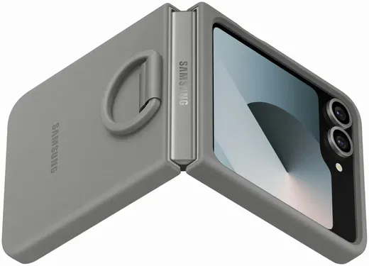 Origineel Samsung Galaxy Z Flip 7 FE / 6 Hoesje Silicone Case Back Cover Grijs afbeelding 10