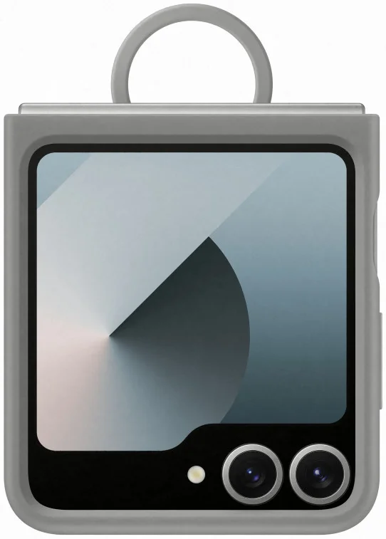 Origineel Samsung Galaxy Z Flip 7 FE / 6 Hoesje Silicone Case Back Cover Grijs afbeelding 6