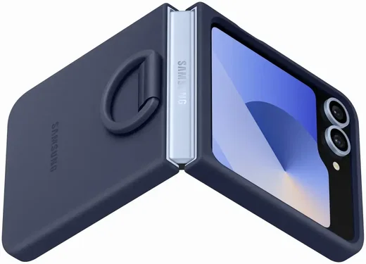 Origineel Samsung Galaxy Z Flip 7 FE / 6 Hoesje Silicone Case Back Cover Navy afbeelding 10