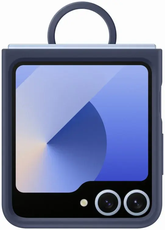Origineel Samsung Galaxy Z Flip 7 FE / 6 Hoesje Silicone Case Back Cover Navy afbeelding 6