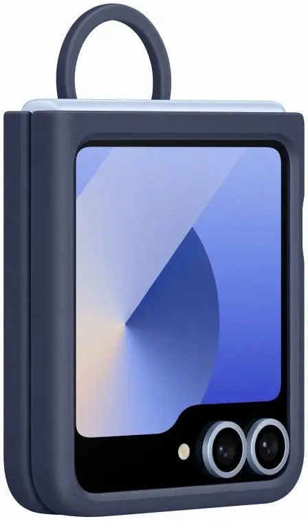 Origineel Samsung Galaxy Z Flip 7 FE / 6 Hoesje Silicone Case Back Cover Navy afbeelding 7