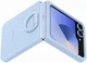 Origineel Samsung Galaxy Z Flip 6 Hoesje Silicone Case Back Cover Blauw afbeelding 7