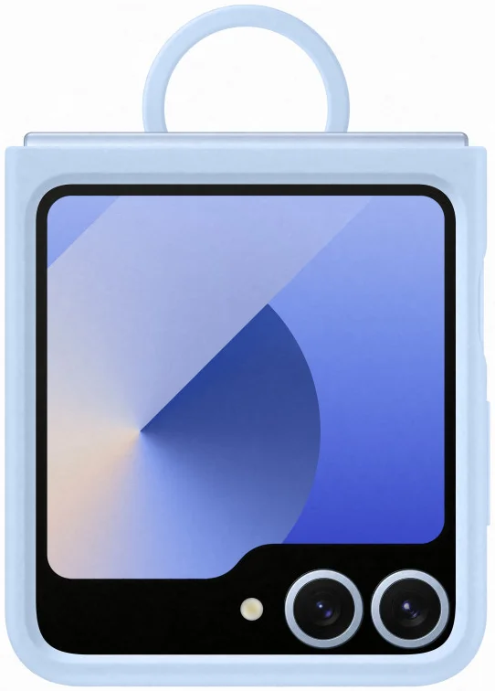 Origineel Samsung Galaxy Z Flip 6 Hoesje Silicone Case Back Cover Blauw afbeelding 3