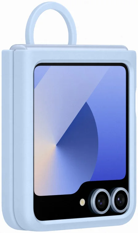 Origineel Samsung Galaxy Z Flip 6 Hoesje Silicone Case Back Cover Blauw afbeelding 4