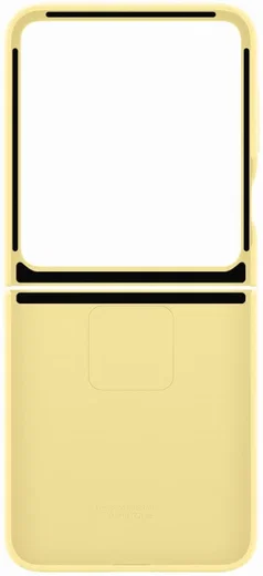 Origineel Samsung Galaxy Z Flip 6 Hoesje Silicone Case Back Cover Geel afbeelding 3