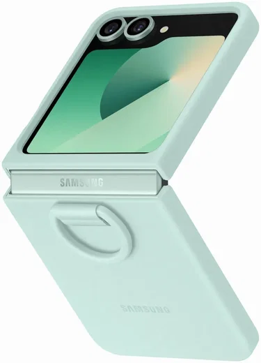 Origineel Samsung Galaxy Z Flip 7 FE / 6 Hoesje Silicone Case Back Cover Groen afbeelding 1