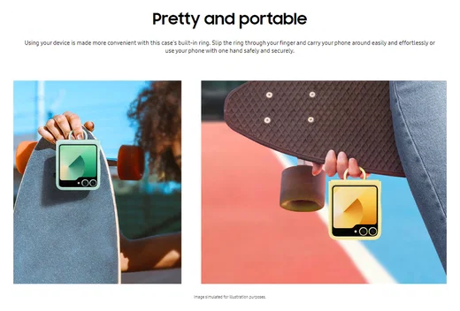Origineel Samsung Galaxy Z Flip 7 FE / 6 Hoesje Silicone Case Back Cover Groen afbeelding 3