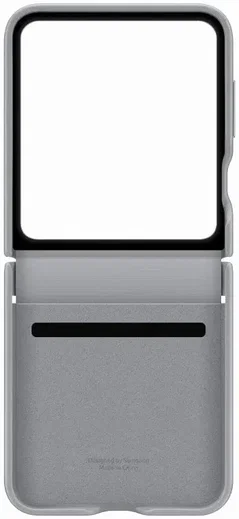 Origineel Samsung Galaxy Z Flip 6 Hoesje KindSuit Leather Case Grijs afbeelding 5