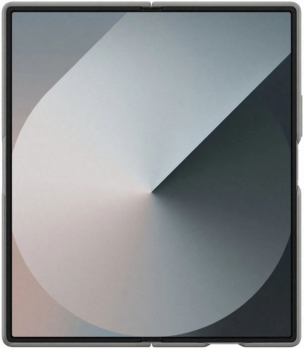 Origineel Samsung Galaxy Z Fold 6 Hoesje Silicone Back Cover met Strap Grijs afbeelding 4