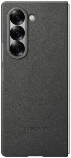 Origineel Samsung Galaxy Z Fold 6 Hoesje KindSuit Leather Case Grijs afbeelding 2