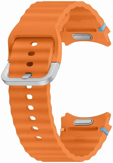 Origineel Samsung Galaxy Watch 7 Bandje Sport Band (M/L) Oranje afbeelding 2