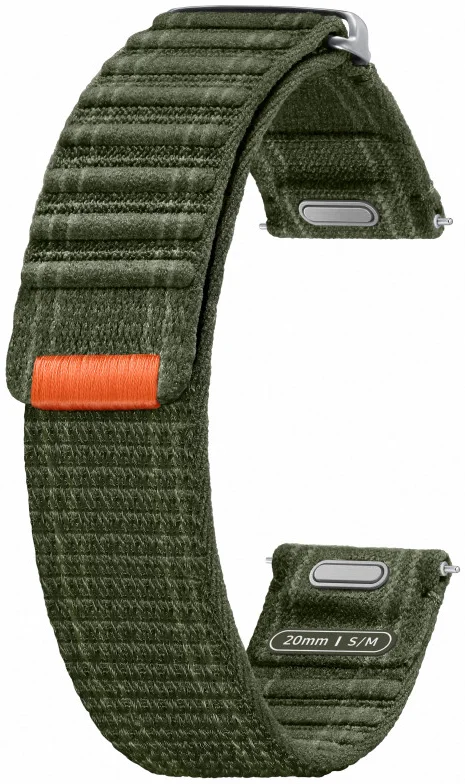Origineel Samsung Smartwatch 20MM Bandje Fabric Band - Khaki (S/M) afbeelding 2