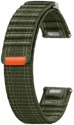 Origineel Samsung Smartwatch 20MM Bandje Fabric Band - Khaki (S/M) afbeelding 2