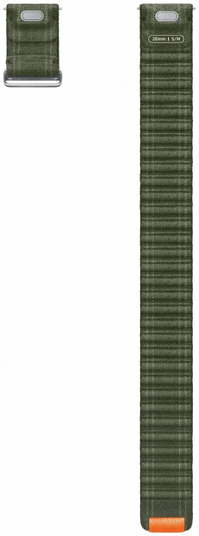 Origineel Samsung Smartwatch 20MM Bandje Fabric Band - Khaki (S/M) afbeelding 3