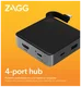 ZAGG 4-Ports Hub 100W USB-C naar USB-C PD/USB-C/USB-A/HDMI afbeelding 7
