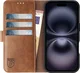 Rosso Element Apple iPhone 16 Hoesje Book Case Wallet Bruin afbeelding 14