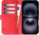 Rosso Element Apple iPhone 16 Hoesje Book Case Wallet Rood afbeelding 12