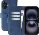 Rosso Element Apple iPhone 16 Hoesje Book Case Wallet Blauw