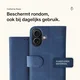 Rosso Element Apple iPhone 16 Hoesje Book Case Wallet Blauw afbeelding 4