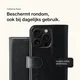 Rosso Element Apple iPhone 16 Pro Hoesje Book Case Wallet Zwart afbeelding 4