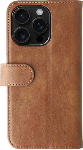 Rosso Element Apple iPhone 16 Pro Hoesje Book Case Wallet Bruin afbeelding 2