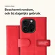 Rosso Element Apple iPhone 16 Pro Hoesje Book Case Wallet Rood afbeelding 4
