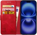 Rosso Element Apple iPhone 16 Plus Hoesje Book Case Wallet Rood