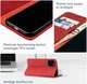 Rosso Element Apple iPhone 16 Pro Max Hoesje Book Case Wallet Rood afbeelding 5