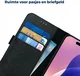 Rosso Deluxe Apple iPhone 16 Pro Hoesje Echt Leer Book Case Zwart afbeelding 5