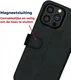 Rosso Deluxe Apple iPhone 16 Pro Hoesje Echt Leer Book Case Zwart afbeelding 7