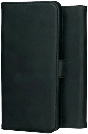 Rosso Deluxe Apple iPhone 16 Pro Hoesje Echt Leer Book Case Zwart afbeelding 9