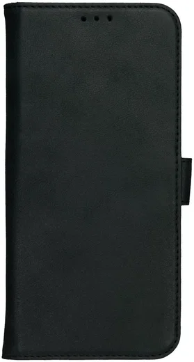 Rosso Deluxe Apple iPhone 16 Plus Hoesje Echt Leer Book Case Zwart afbeelding 10
