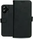 Rosso Deluxe Apple iPhone 16 Plus Hoesje Echt Leer Book Case Zwart afbeelding 11