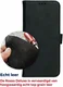 Rosso Deluxe Apple iPhone 16 Pro Max Hoesje Echt Leer Book Case Zwart afbeelding 6