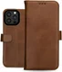 Rosso Deluxe Apple iPhone 16 Pro Max Hoesje Echt Leer Book Case Bruin afbeelding 12