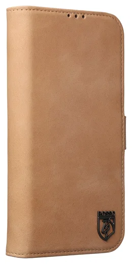 Rosso Elite Apple iPhone 16 Plus Hoesje MagSafe Book Case Echt Leer Lichtbruin afbeelding 15