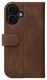 Rosso Elite Apple iPhone 16 Plus Hoesje MagSafe Book Case Echt Leer Bruin afbeelding 9