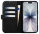 Rosso Elite Apple iPhone 16 Plus Hoesje MagSafe Book Case Echt Leer Zwart afbeelding 2