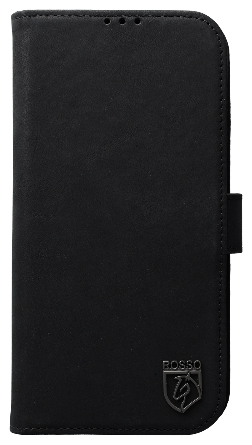Rosso Elite Apple iPhone 16 Plus Hoesje MagSafe Book Case Echt Leer Zwart afbeelding 13
