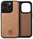 Rosso Elite iPhone 16 Pro Max Hoesje MagSafe Book Case Echt Leer Lichtbruin afbeelding 12