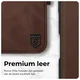 Rosso Elite iPhone 16 Pro Max Hoesje MagSafe Book Case Echt Leer Bruin afbeelding 5