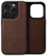 Rosso Elite iPhone 16 Pro Max Hoesje MagSafe Book Case Echt Leer Bruin afbeelding 9
