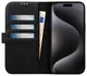 Rosso Elite iPhone 16 Pro Max Hoesje MagSafe Book Case Echt Leer Zwart afbeelding 2